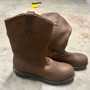 Red wing steel toe work boots. New. Size 10 B.